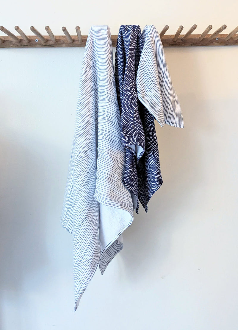 Uchino Japanese gauze pile towels set home decor bath hand face washcloth traditional komon pattern gift shop Boston SoWa boutique 