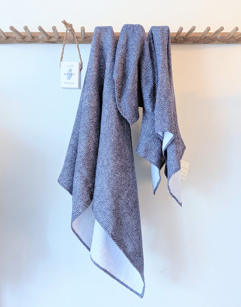 Uchino Japanese gauze pile towels set home decor bath hand face washcloth traditional komon pattern gift shop Boston SoWa boutique 