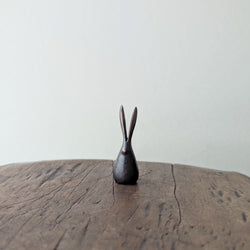 Tiny Japanese Handmade bronze rabbit sculptures symbols of good luck shop boston sowa gift store gifts