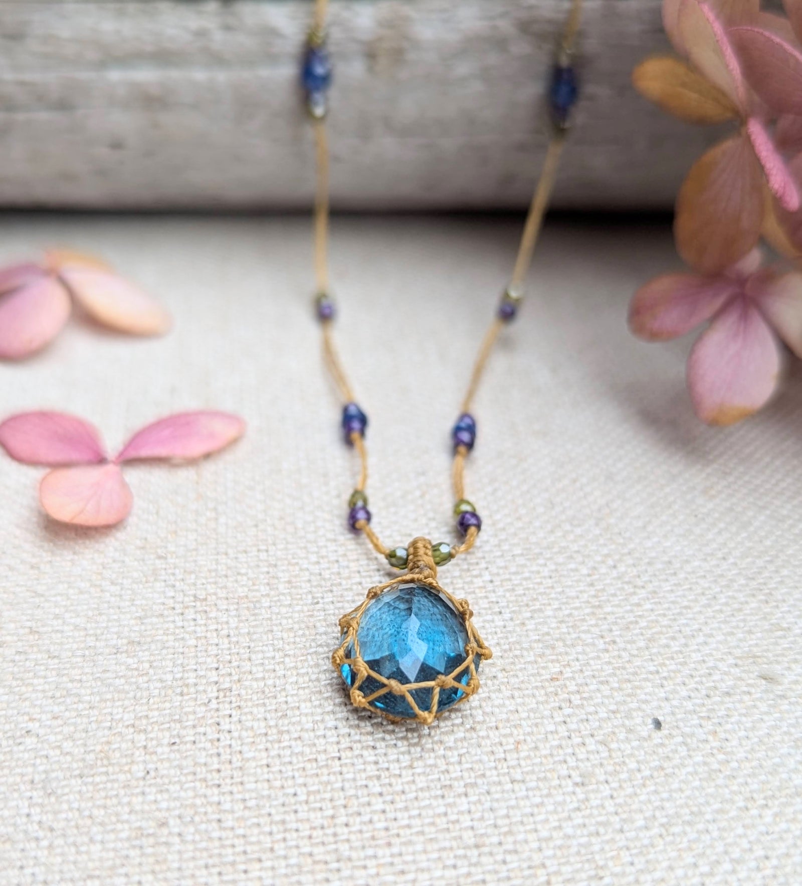 Tibetan Necklace - Blue Fluorite | Stitch and Tickle