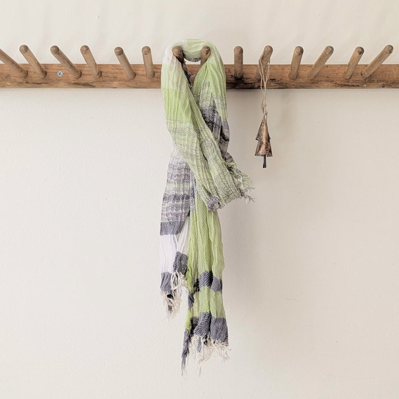 Tamaki Niime Japanese woven light cotton scarf sowa boston small business gift shop boutique