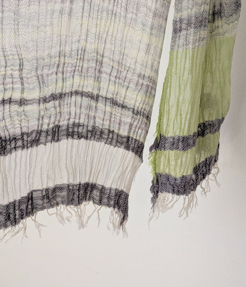 Tamaki Niime Japanese woven light cotton scarf sowa boston small business gift shop boutique