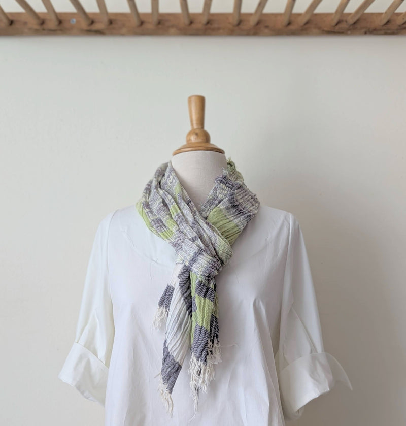 Tamaki Niime Japanese woven light cotton scarf sowa boston small business gift shop boutique