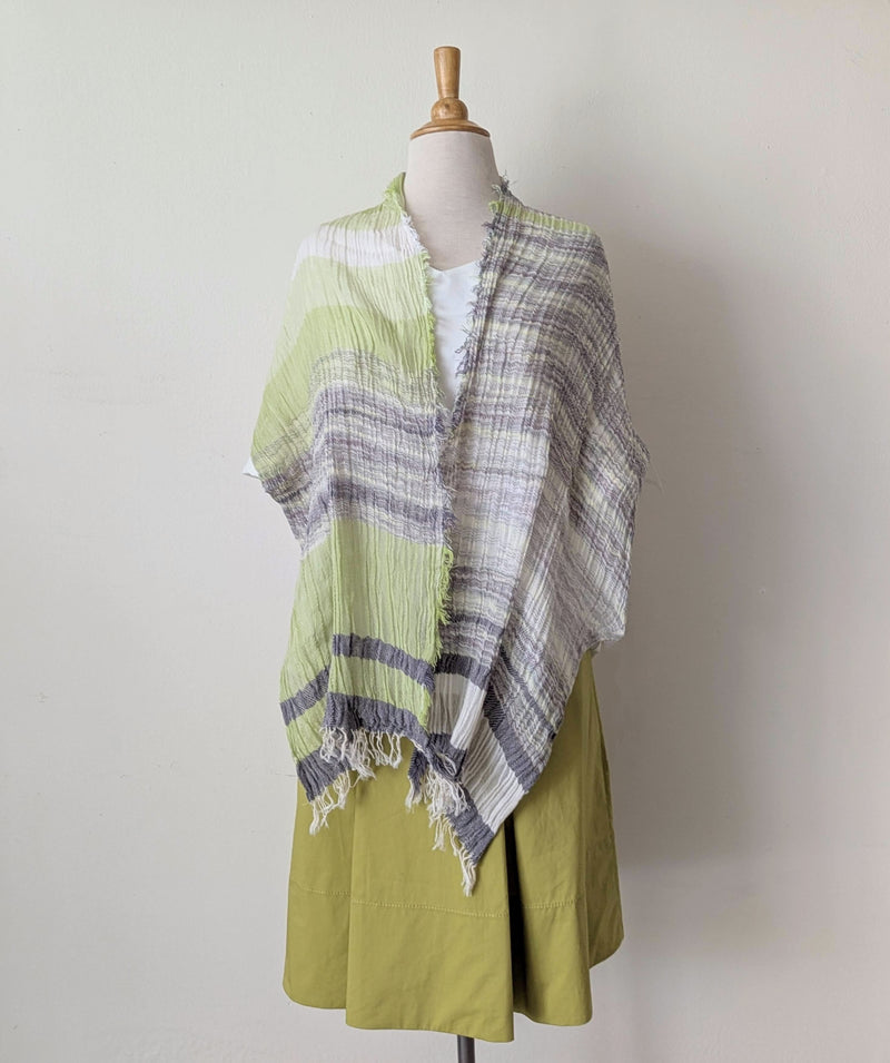 Tamaki Niime Japanese woven light cotton scarf sowa boston small business gift shop boutique