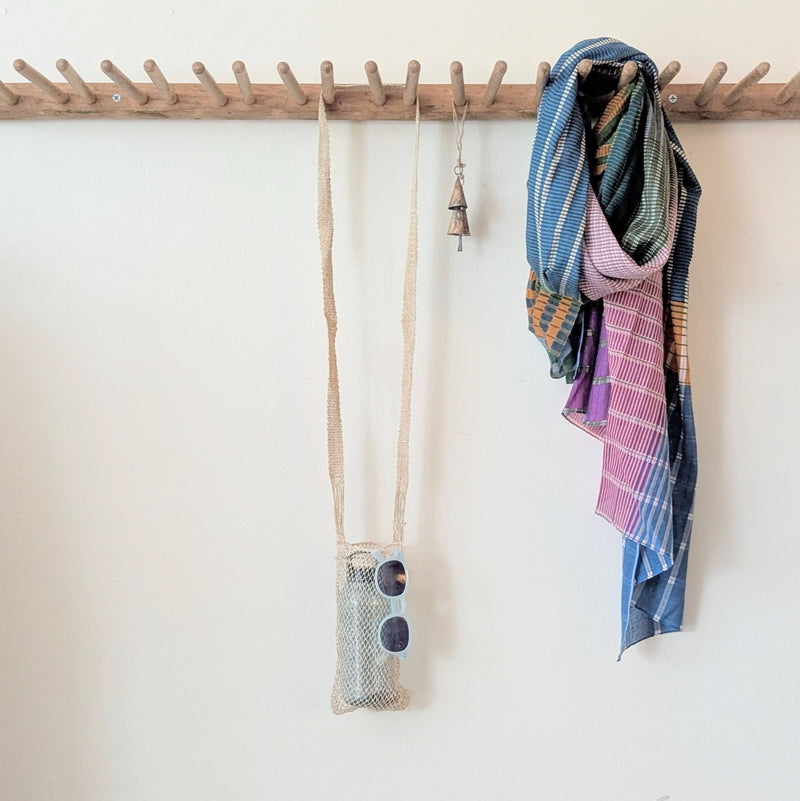 Natural Vine Net Bag water bottle mini eco friendly jungle bag handmade Laos tote crossbody woven shop Boston store SOWA boutique gift 
