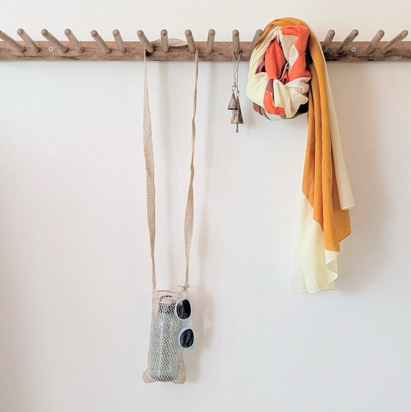 Natural Vine Net Bag water bottle mini eco friendly jungle bag handmade Laos tote crossbody woven shop Boston store SOWA boutique gift 