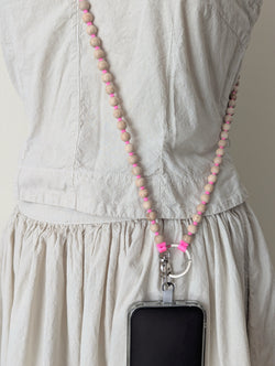Ina Seifart Handikette Phone Necklace handmade wood beads gift shop sowa boston fashion accessories independent boutique lanyard keychain