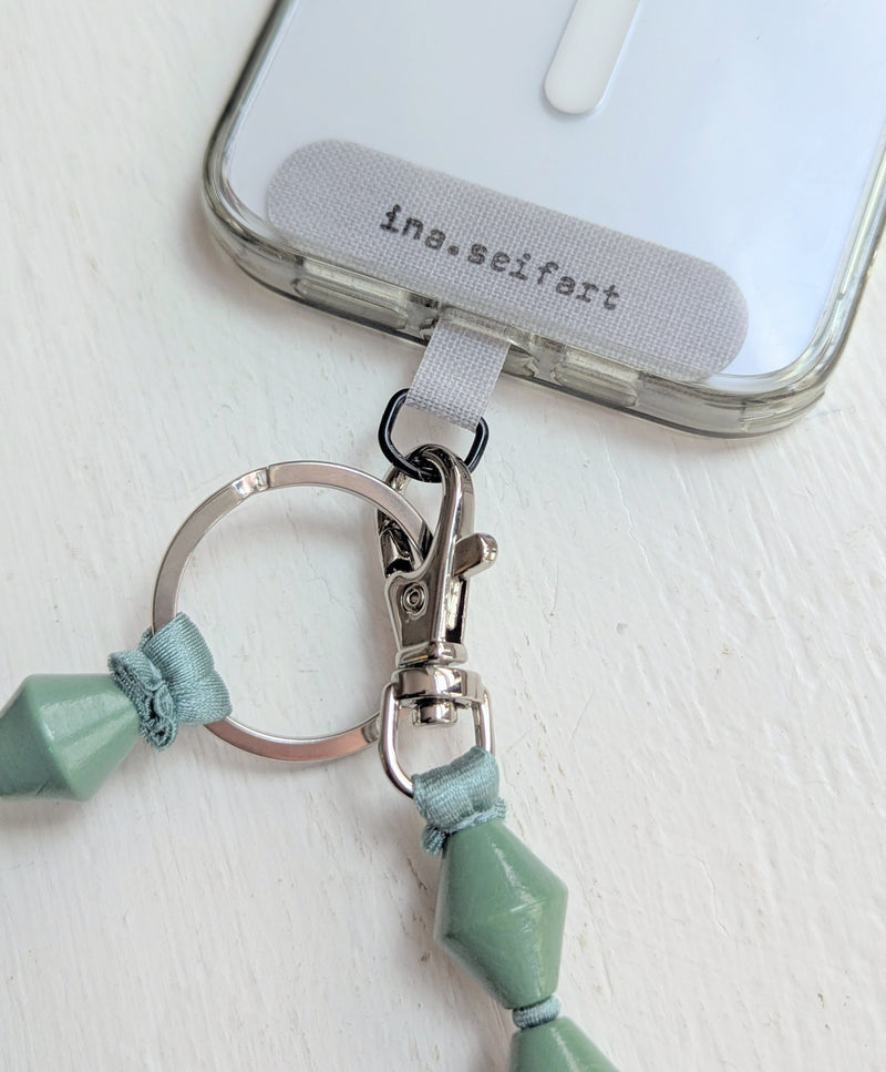 Ina Seifart Handikette Phone Necklace Zickzack lanyard keychain handmade wood beads jewelry gift shop sowa boston fashion accessories independent boutique 