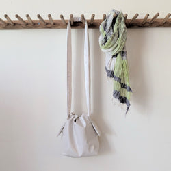 Mate Mono Tekateka shiny drawstring puffy shoulder crossbody bag clutch purse vegan sustainable eco friendly recycled upcycled Made in Japan Japanese gift shop Boston Sowa boutique gift store
