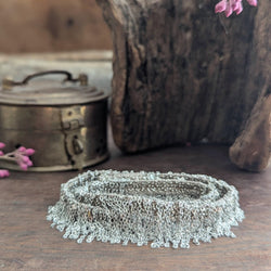 Marie Laure Chamorel braided Chain bronze brass open fringe necklace bracelet choker jewelry store sowa boston gift shop small business boutique
