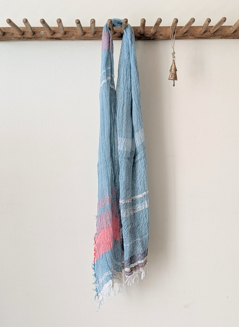 Tamaki Niime Japanese woven light cotton scarf sowa boston small business gift shop boutique