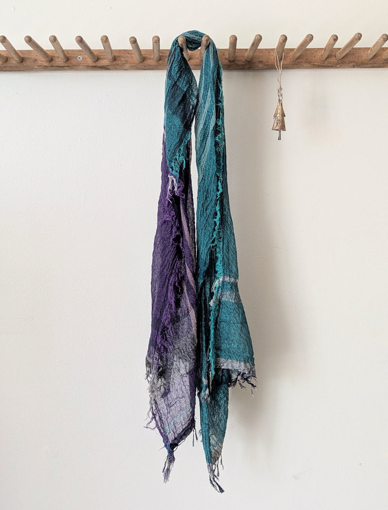 Tamaki Niime Japanese woven light cotton scarf sowa boston small business gift shop boutique