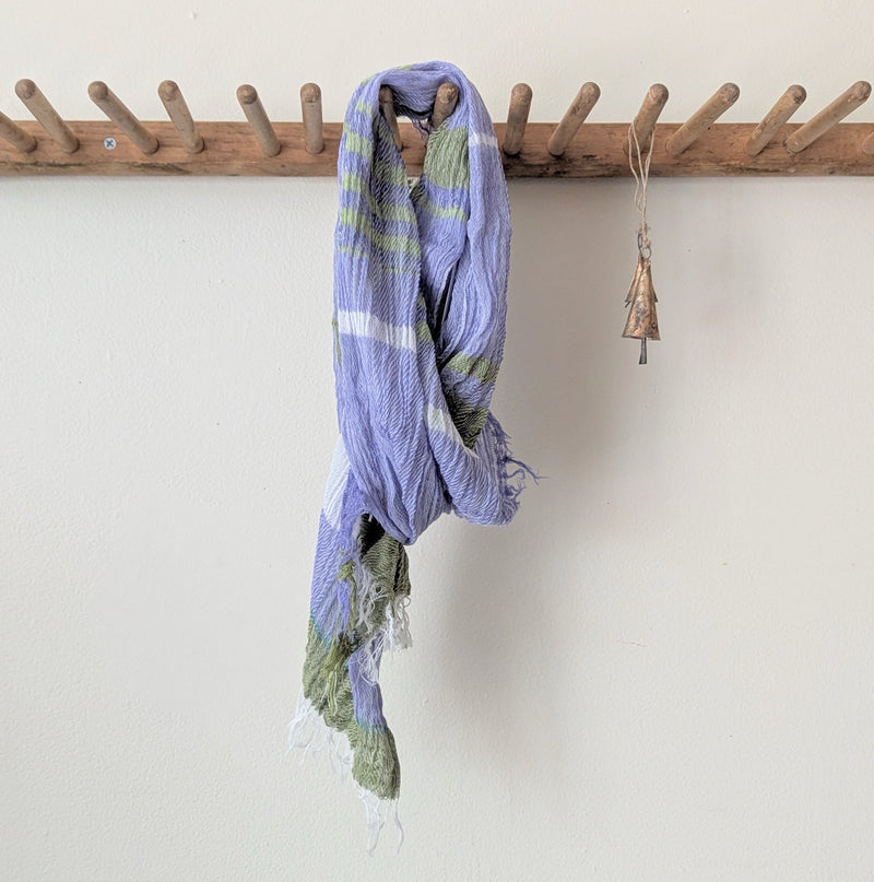 Tamaki Niime Japanese woven light cotton scarf sowa boston small business gift shop boutique