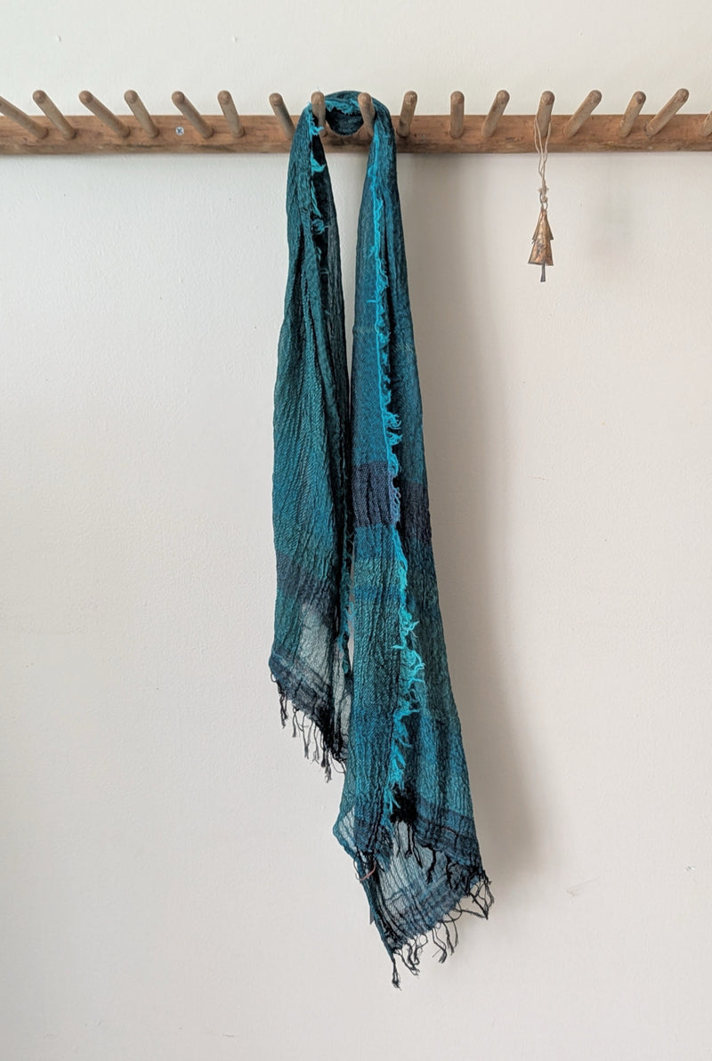 Tamaki Niime Japanese woven light cotton scarf sowa boston small business gift shop boutique