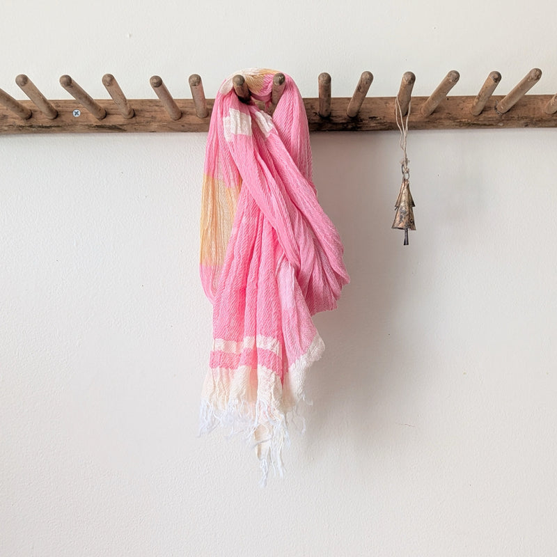 Tamaki Niime Japanese woven light cotton scarf sowa boston small business gift shop boutique