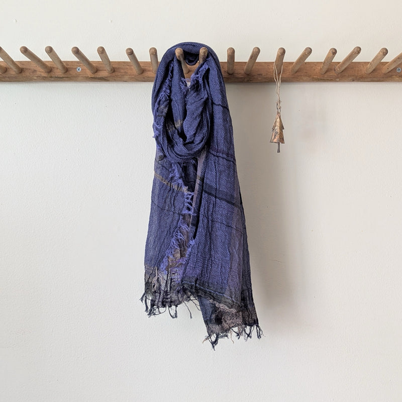 Tamaki Niime Japanese woven light cotton scarf sowa boston small business gift shop boutique