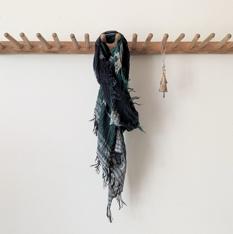 Tamaki Niime Japanese woven light cotton scarf sowa boston small business gift shop boutique