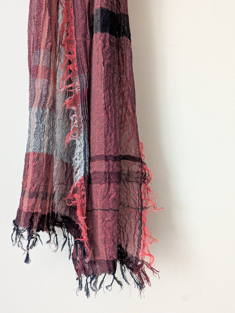 Tamaki Niime Japanese woven light cotton scarf sowa boston small business gift shop boutique