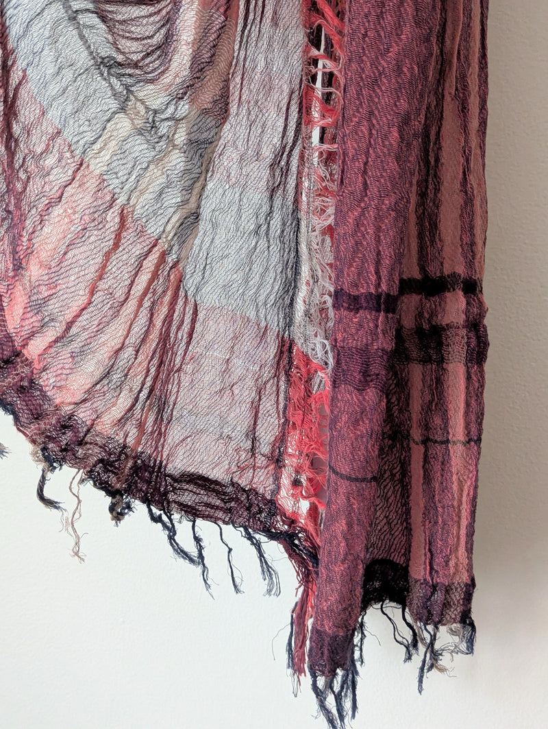 Tamaki Niime Japanese woven light cotton scarf sowa boston small business gift shop boutique