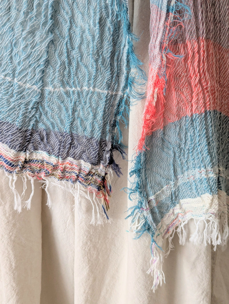 Tamaki Niime Japanese woven light cotton scarf sowa boston small business gift shop boutique