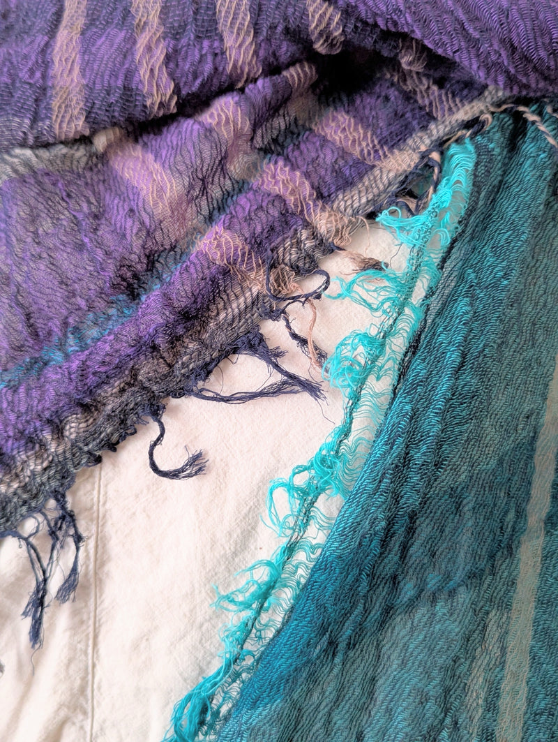 Tamaki Niime Japanese woven light cotton scarf sowa boston small business gift shop boutique