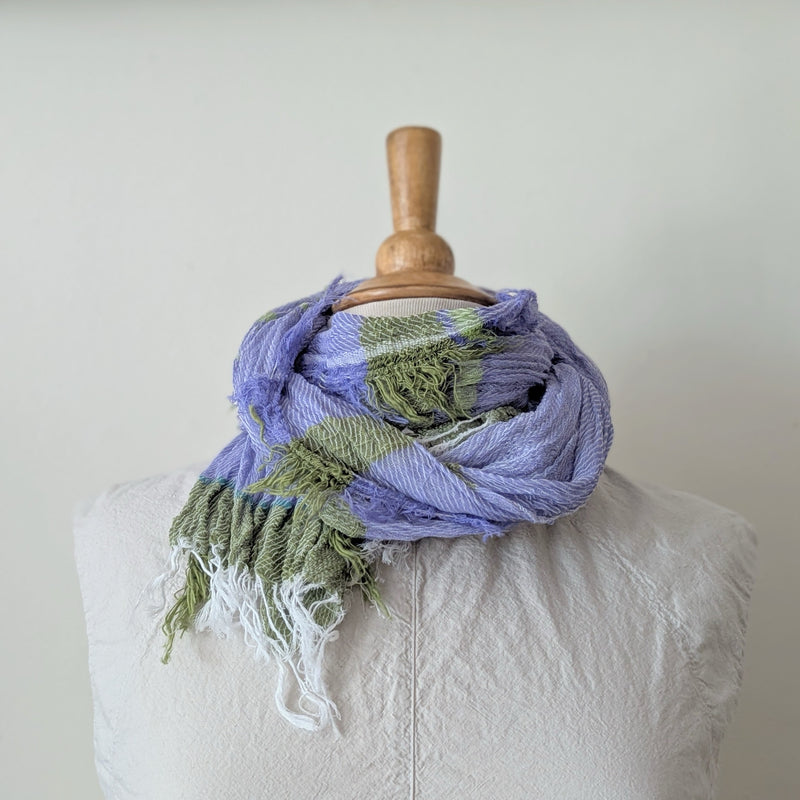 Tamaki Niime Japanese woven light cotton scarf sowa boston small business gift shop boutique