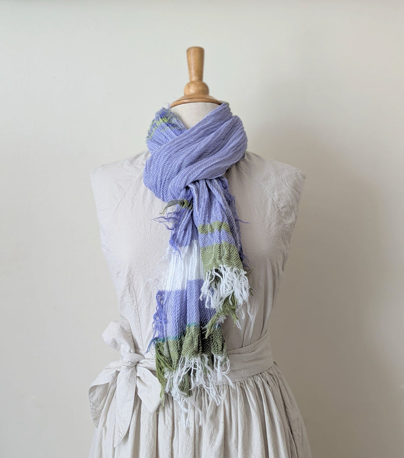Tamaki Niime Japanese woven light cotton scarf sowa boston small business gift shop boutique