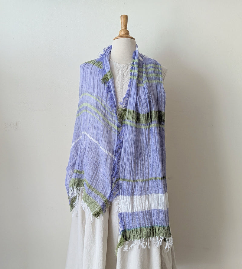 Tamaki Niime Japanese woven light cotton scarf sowa boston small business gift shop boutique