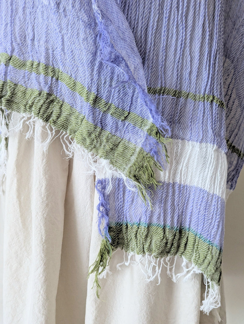 Tamaki Niime Japanese woven light cotton scarf sowa boston small business gift shop boutique
