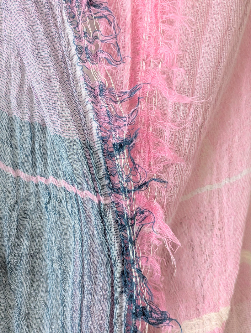 Tamaki Niime Japanese woven light cotton scarf sowa boston small business gift shop boutique