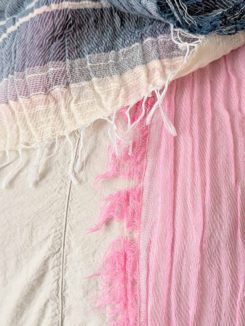 Tamaki Niime Japanese woven light cotton scarf sowa boston small business gift shop boutique
