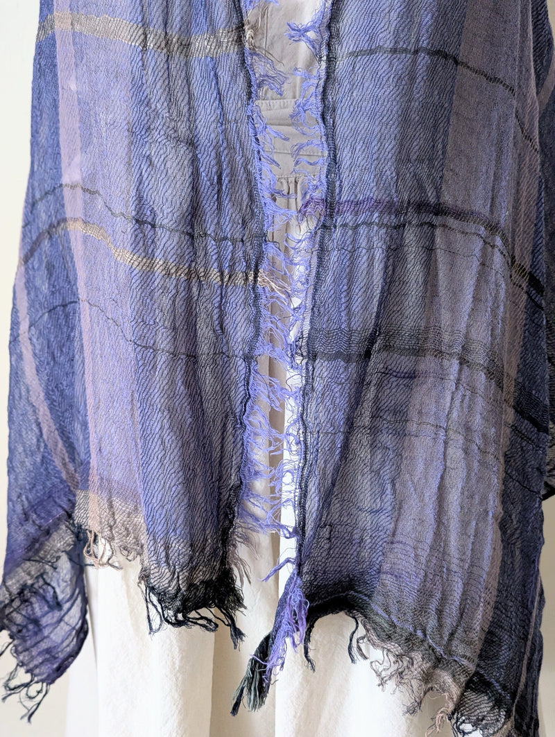 Tamaki Niime Japanese woven light cotton scarf sowa boston small business gift shop boutique