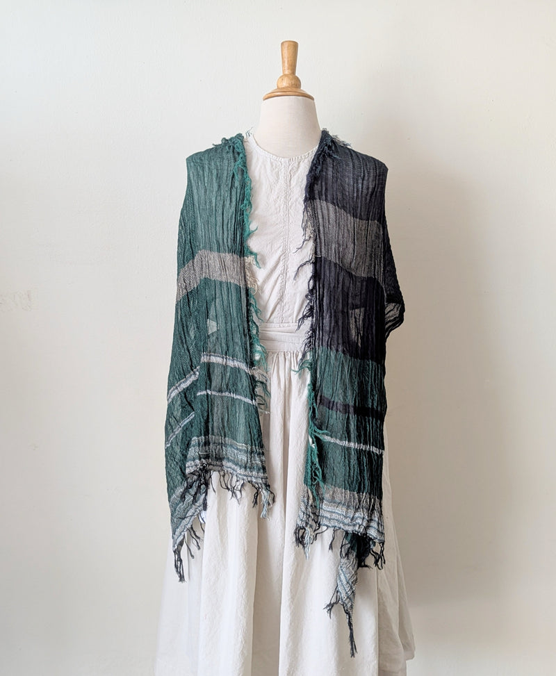 Tamaki Niime Japanese woven light cotton scarf sowa boston small business gift shop boutique