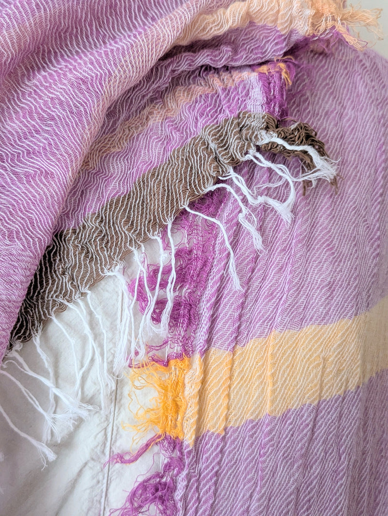 Tamaki Niime Japanese woven light cotton scarf sowa boston small business gift shop boutique