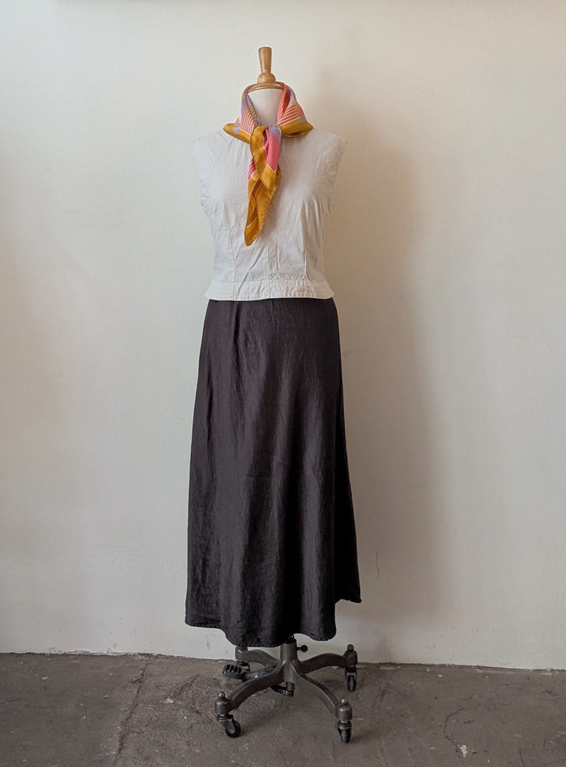 CP Shade bias cut skirt maxi midi long linen viscose satin summer fashion clothing  Shop Boston Sowa made in usa

