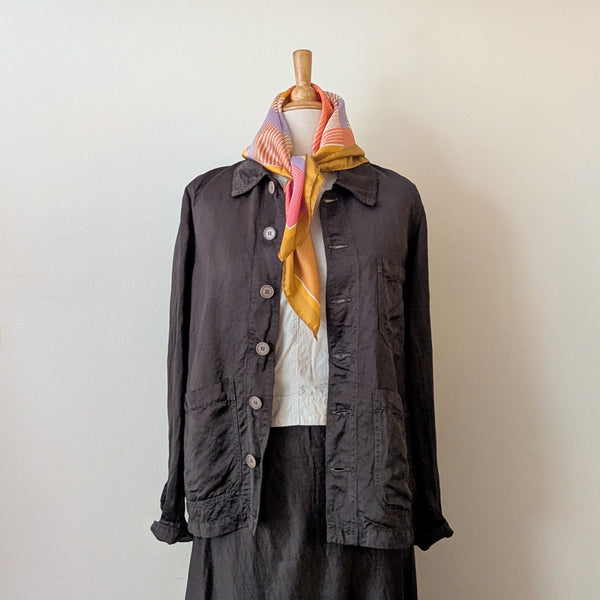 CP Shades shirt jacket button up shacket linen satin summer fashion clothing Shop Boston Sowa made in usa