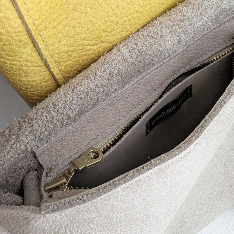 Stitch and Tickle handmade leather bolsa bag made in Boston made in usa leatherwork leathercraft SoWa

