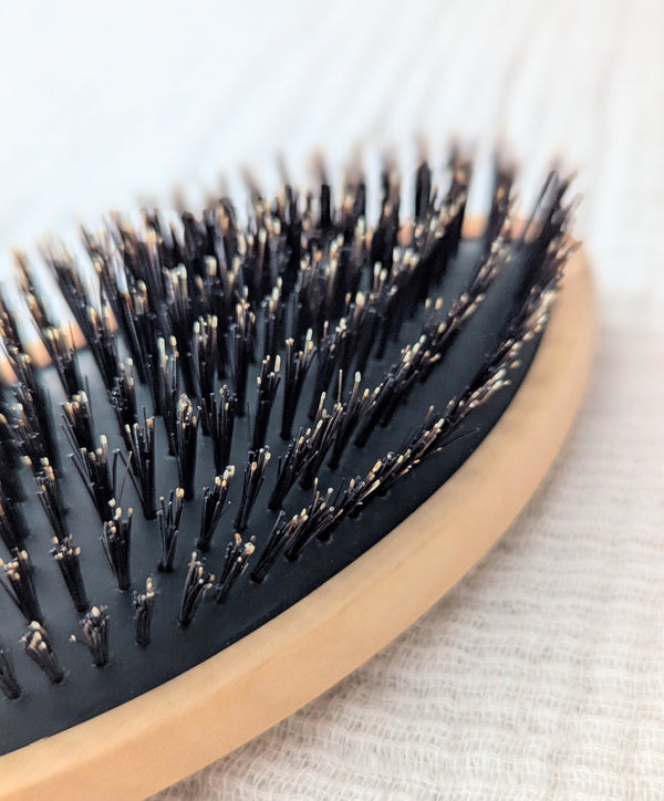 shoji works japanese hairbrush comb boar bristle handmade haircare natural sowa Boston store gift shop boutique