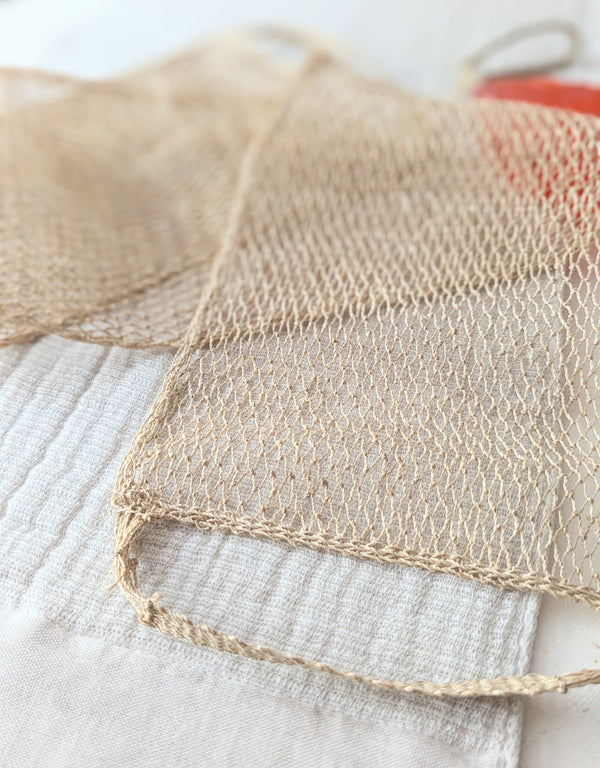 Natural Vine Handmade Back Net Scrubber bath shower net exfoliator eco friendly jungle Laos woven shop Boston store SOWA boutique gift 