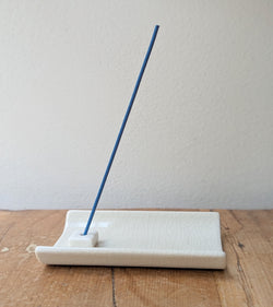 Yukari Japanese handmade ceramic incense holder burner plate Nippon kondo sowa boutique gift shop store Boston local porcelain white