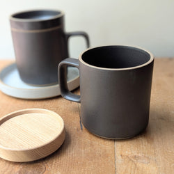Hasami Porcelain Mugs ceramic matte black finish cup kitchen coffee tea stackable minimalist Japan boston market small business gift shop sowa 