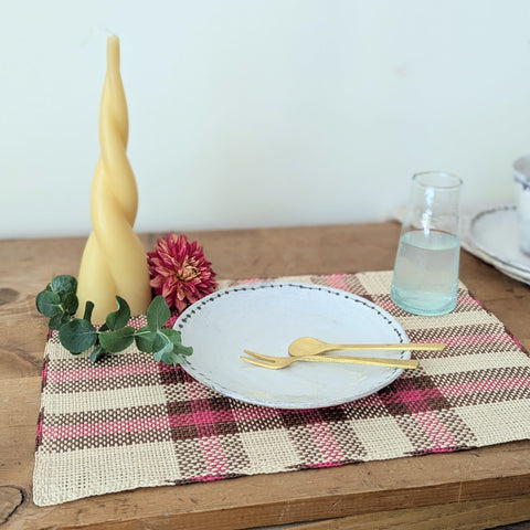 Handwoven Straw Placemats - Set of 2 - Thumbnail 2