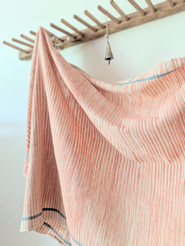 Auntie Oti hand woven space dye khadi cotton kitchen hand towel tablecloth beach blanket sowa shop Boston boutique handmade