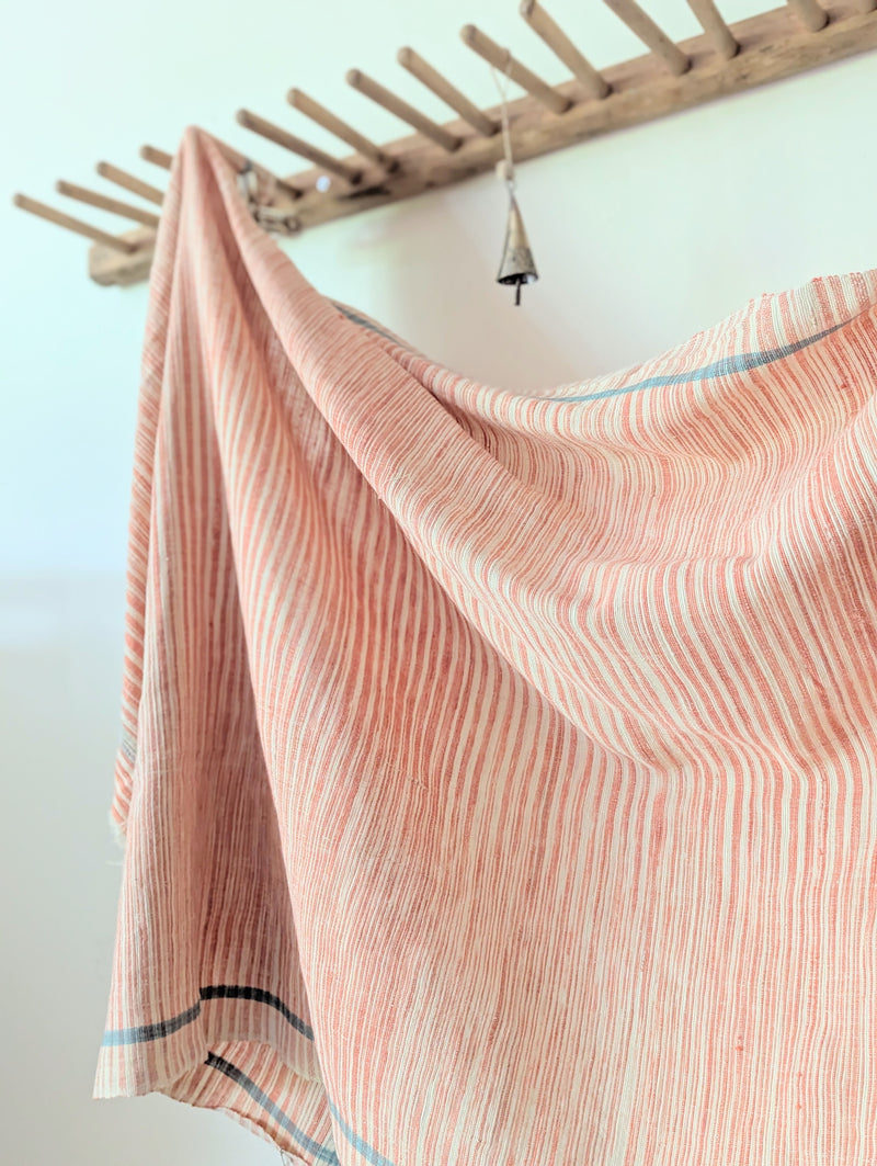 Auntie Oti hand woven space dye khadi cotton kitchen hand towel tablecloth beach blanket sowa shop Boston boutique handmade