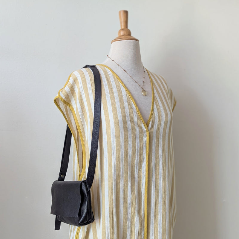 The Mini Messenger - Ocean - Zipper Closure