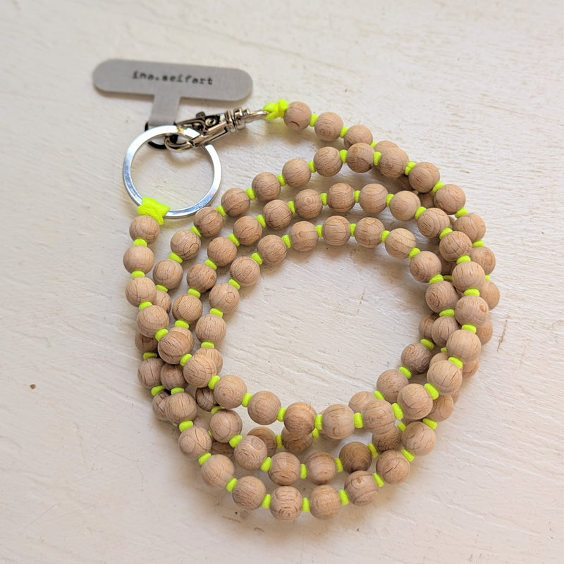 Ina Seifart Handikette Phone Necklace handmade wood beads gift shop sowa boston fashion accessories independent boutique lanyard keychain