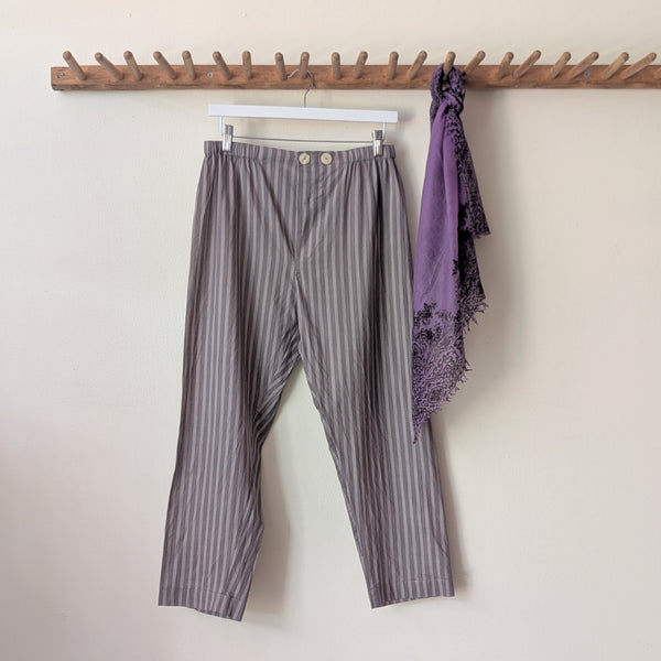 Domi Midi organic cotton striped pants pjs pajamas sleepwear loungewear shop boston sowa boutique store gift
                                               