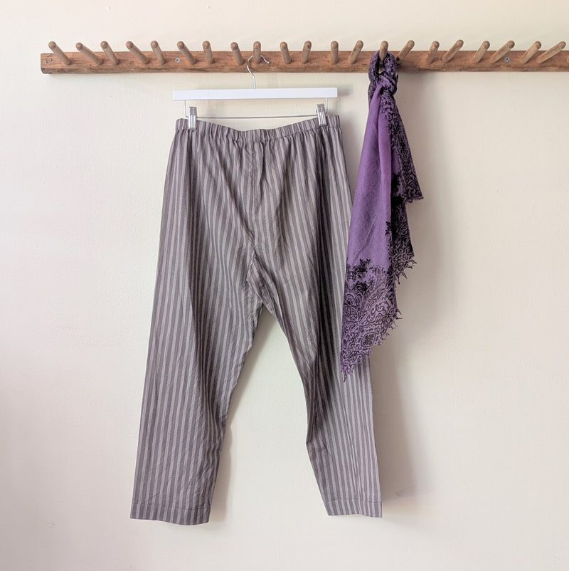 Domi Midi organic cotton striped pants pjs pajamas sleepwear loungewear shop boston sowa boutique store gift
                                               