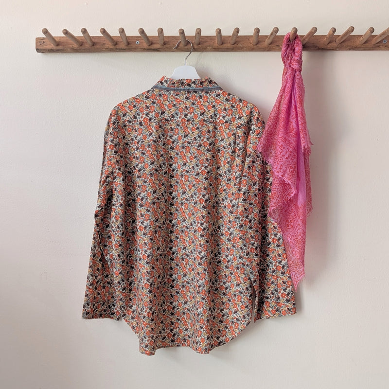 Organic Cotton Pajama Shirt - Inverness Floral