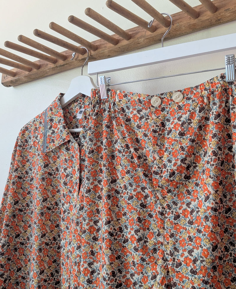 Organic Cotton Pajama Shirt - Inverness Floral